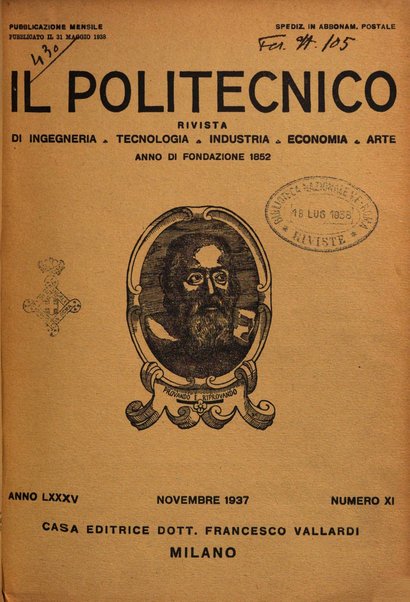 Il politecnico rivista di ingegneria, tecnologia, industria economia, arte