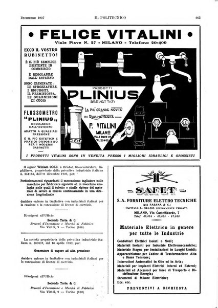 Il politecnico rivista di ingegneria, tecnologia, industria economia, arte