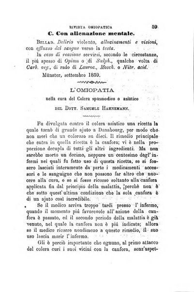 Rivista omiopatica