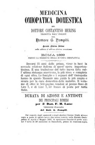 Rivista omiopatica