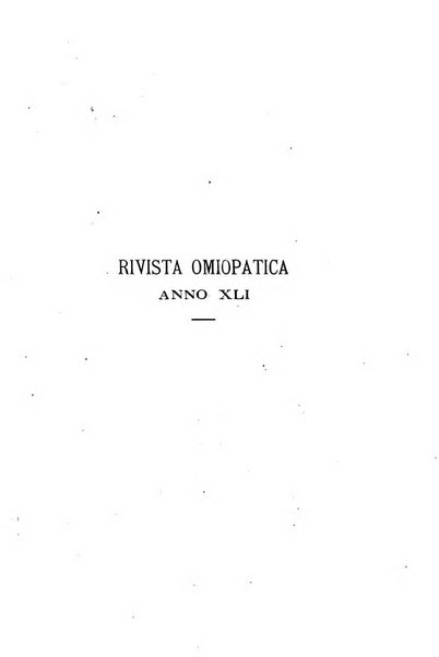 Rivista omiopatica