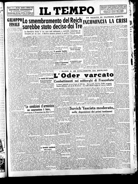 Il tempo : quotidiano indipendente