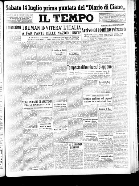 Il tempo : quotidiano indipendente