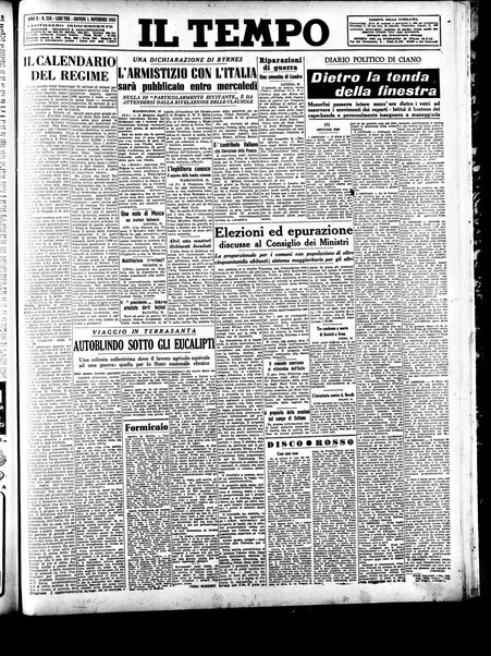 Il tempo : quotidiano indipendente