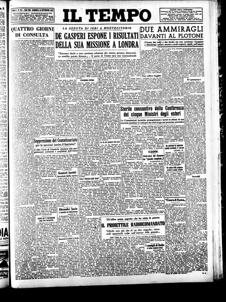 Il tempo : quotidiano indipendente