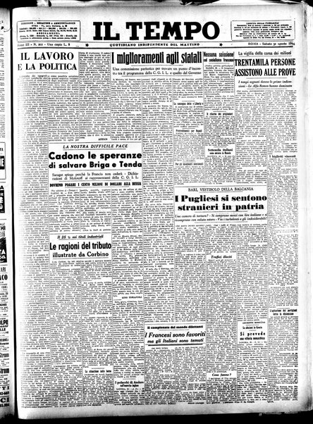 Il tempo : quotidiano indipendente