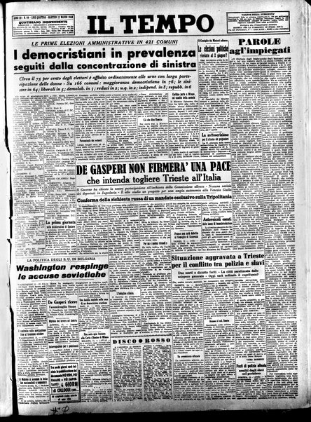 Il tempo : quotidiano indipendente