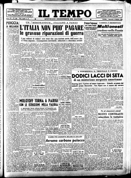 Il tempo : quotidiano indipendente