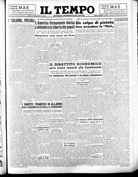 Il tempo : quotidiano indipendente