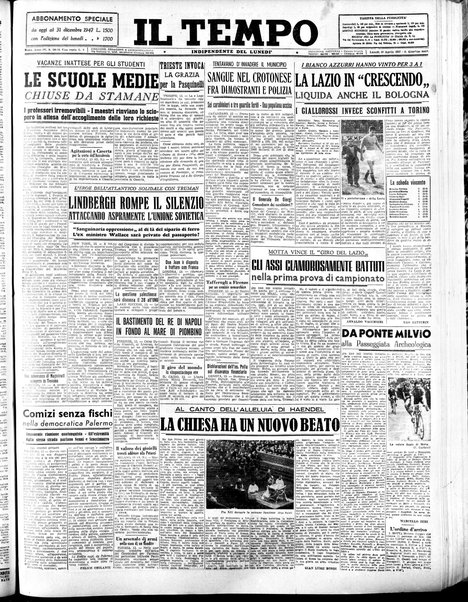 Il tempo : quotidiano indipendente