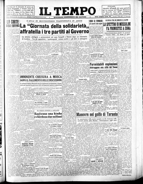 Il tempo : quotidiano indipendente