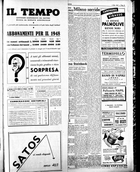 Il tempo : quotidiano indipendente