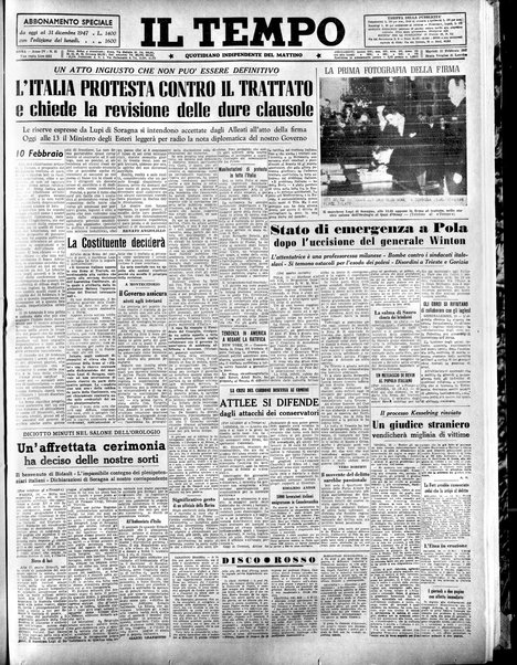 Il tempo : quotidiano indipendente