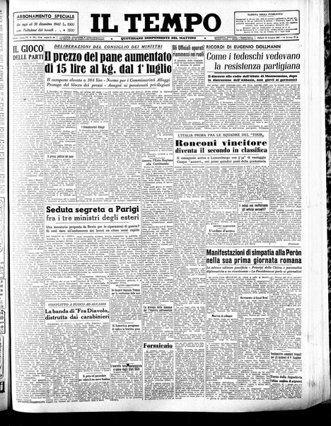 Il tempo : quotidiano indipendente