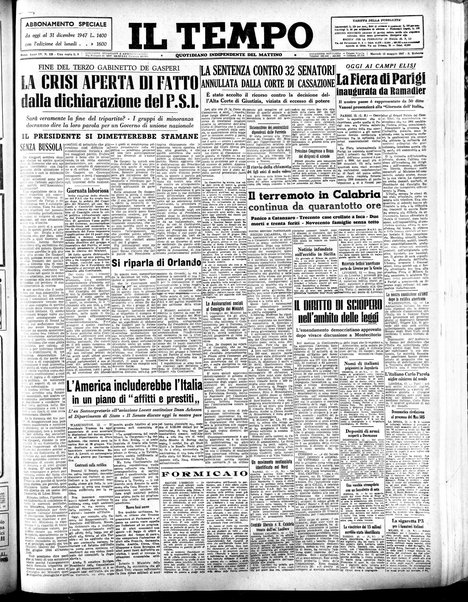 Il tempo : quotidiano indipendente