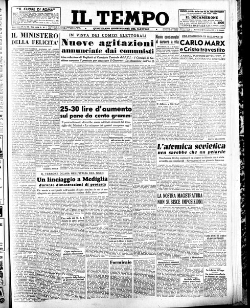 Il tempo : quotidiano indipendente