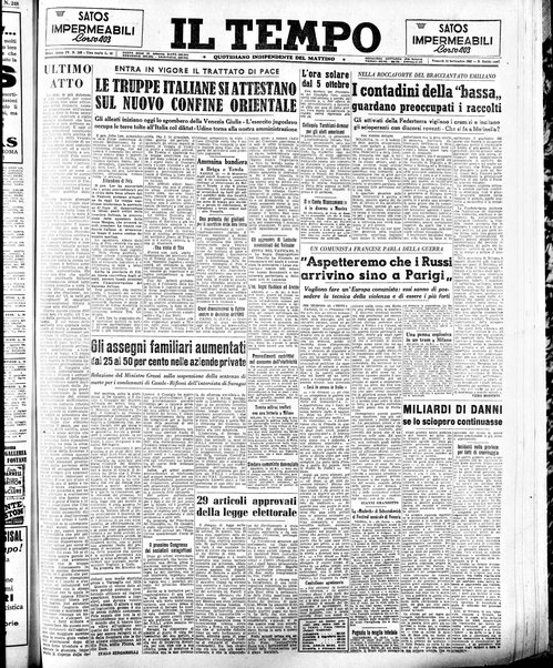 Il tempo : quotidiano indipendente