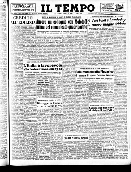 Il tempo : quotidiano indipendente