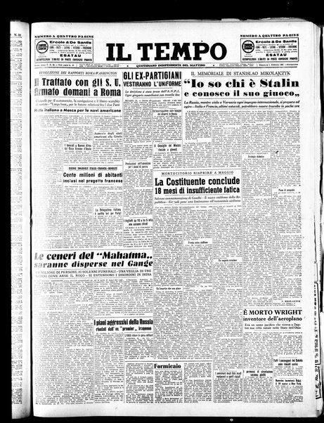 Il tempo : quotidiano indipendente