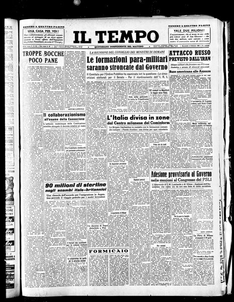 Il tempo : quotidiano indipendente