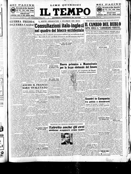 Il tempo : quotidiano indipendente