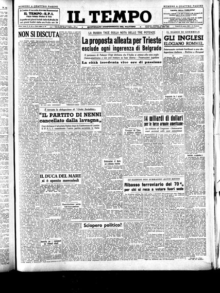 Il tempo : quotidiano indipendente