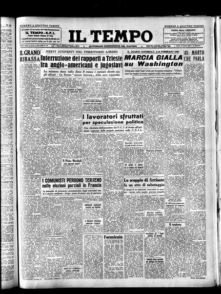 Il tempo : quotidiano indipendente