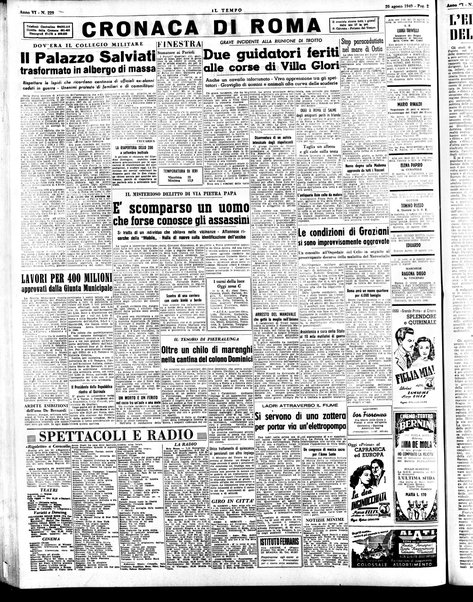 Il tempo : quotidiano indipendente