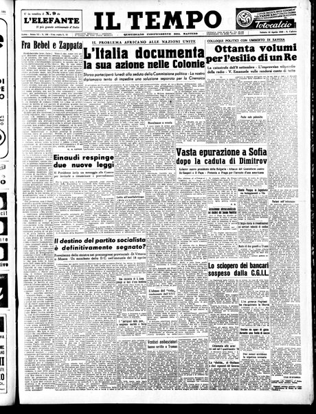 Il tempo : quotidiano indipendente