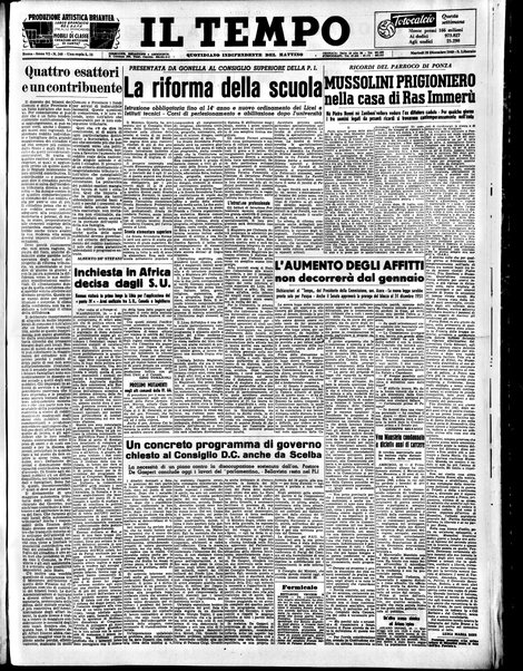 Il tempo : quotidiano indipendente