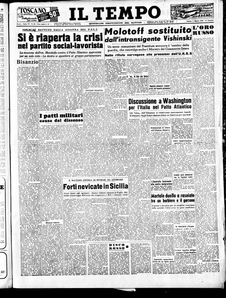 Il tempo : quotidiano indipendente