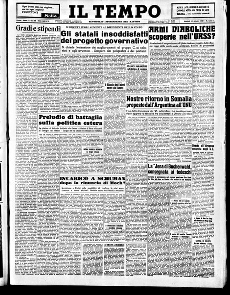 Il tempo : quotidiano indipendente