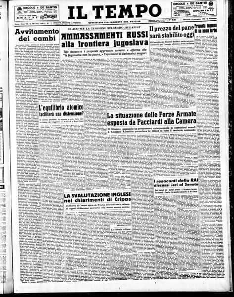 Il tempo : quotidiano indipendente