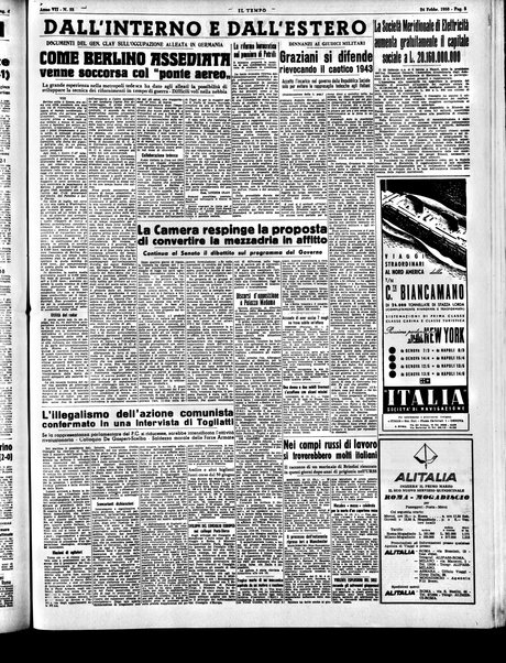 Il tempo : quotidiano indipendente