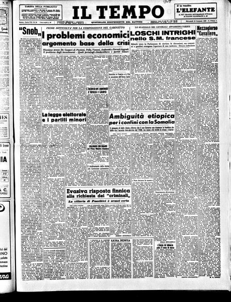 Il tempo : quotidiano indipendente