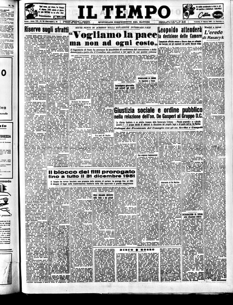 Il tempo : quotidiano indipendente