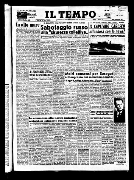 Il tempo : quotidiano indipendente