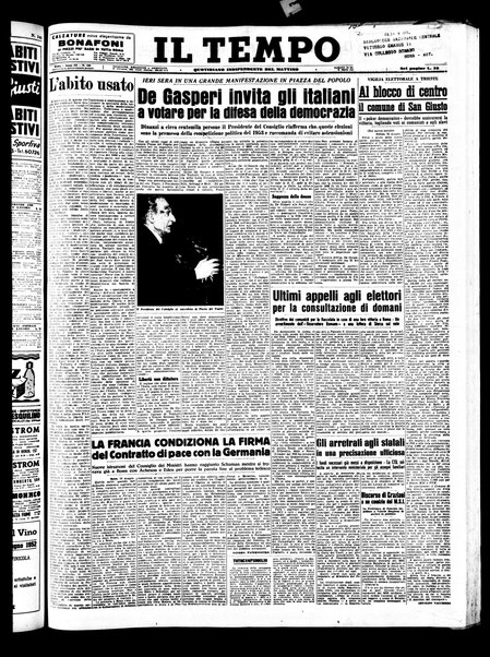 Il tempo : quotidiano indipendente