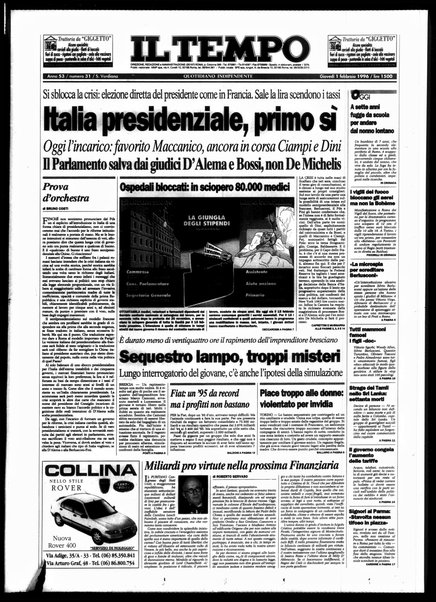 Il tempo : quotidiano indipendente