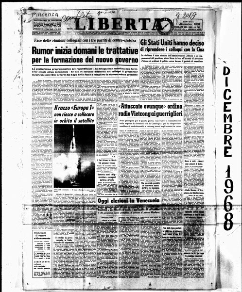 Libertà : quotidiano di Piacenza