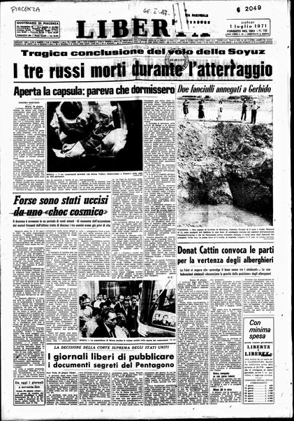 Libertà : quotidiano di Piacenza