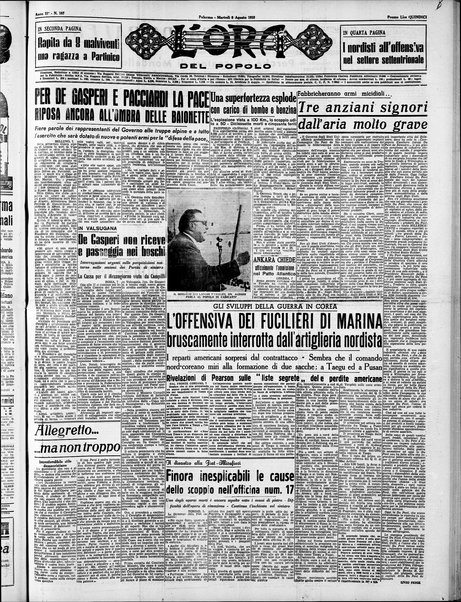 L'ora del popolo : quotidiano indipendente