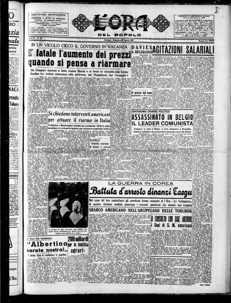 L'ora del popolo : quotidiano indipendente