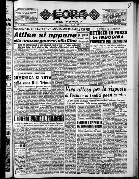 L'ora del popolo : quotidiano indipendente