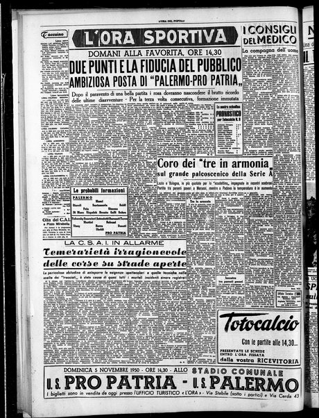 L'ora del popolo : quotidiano indipendente