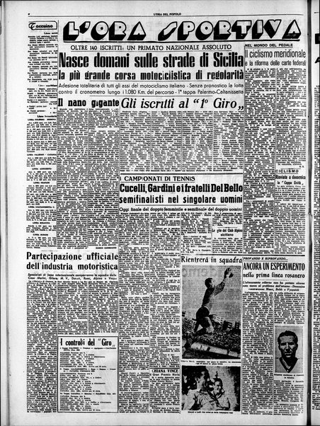 L'ora del popolo : quotidiano indipendente