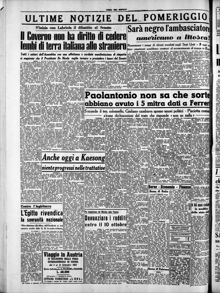 L'ora del popolo : quotidiano indipendente