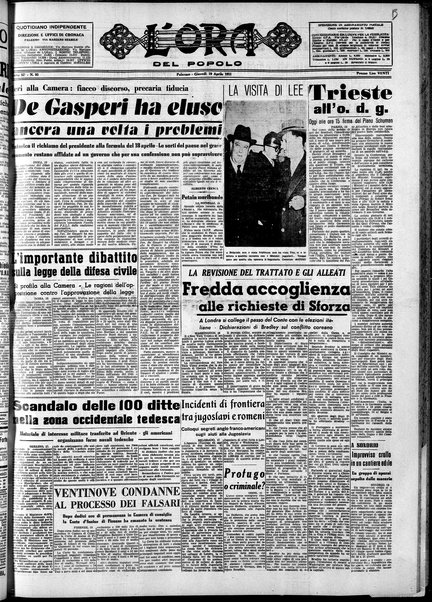 L'ora del popolo : quotidiano indipendente