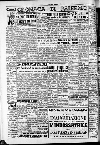 L'ora del popolo : quotidiano indipendente