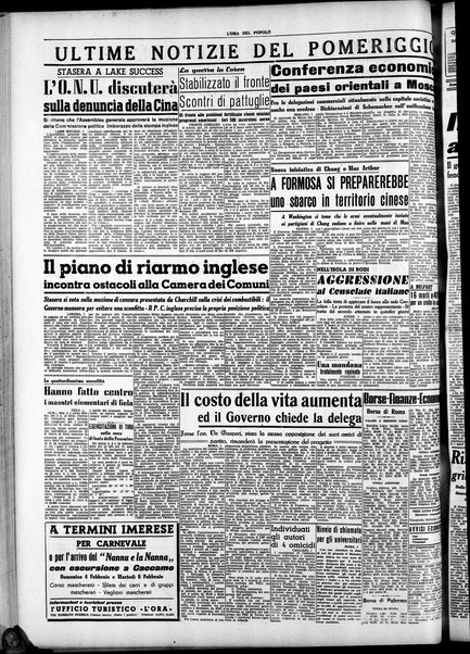 L'ora del popolo : quotidiano indipendente